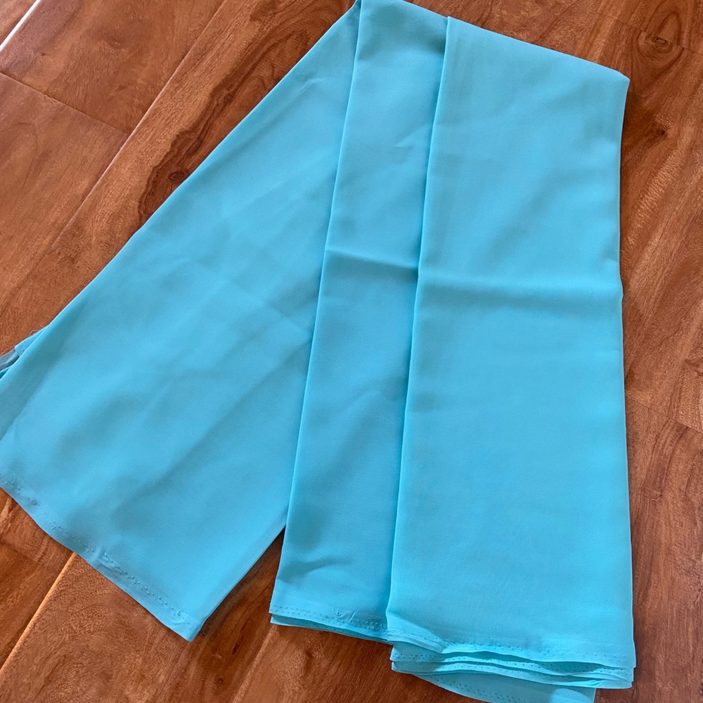 Light Blue Sheer Fabric 1 Yard Crafts DIY Sewing Fashion Projects Clothes New